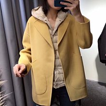 熱銷 羊毛大衣 新款牛角扣雙面羊絨大衣女式寬松韓版學院減齡顯瘦羊毛外套女 可開發票 歷史價格詳細信息