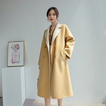 熱銷 羊毛大衣 新款雙面羊絨大衣女中長款過膝西裝 可開發票 歷史價格詳細信息