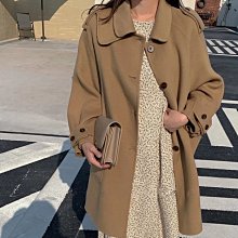 熱銷 羊毛大衣 雙面羊絨大衣女中長款新款高端修身寬松韓版毛呢長外套 可開發票 歷史價格詳細信息