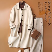 熱銷 雙面呢大衣羊毛尼大衣氣質通勤毛呢大衣毛呢外套女羊毛西裝領外套黑色 可開發票 歷史價格詳細信息