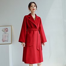 熱銷 羊毛大衣 新款雙面羊絨大衣女中長款過膝西裝 可開發票 歷史價格詳細信息