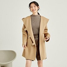 熱銷 季新款雙面呢大衣女連帽斗篷款系帶顯瘦中長款毛呢外套 可開發票 價格比較,價格查詢,歷史價格詳細信息