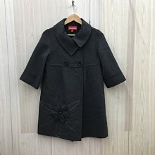 【愛莎＆嵐】 Key Wear 女 黑色鬆緊點點條紋印花及膝裙/M 11306 12 歷史價格詳細信息