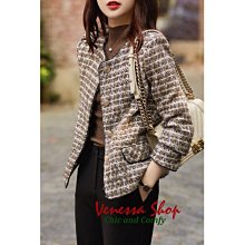 歐單 MO 新款 輕奢華麗 名媛小香風 重手工珍珠點綴 寬鬆廓型 溫暖舒適綿羊毛外套 兩色 (V872) 歷史價格詳細信息