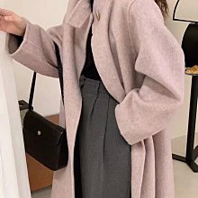 【Theboys】雙面呢大衣新款女裝中長款寬松長毛加厚雙面羊毛大衣女高級感羊毛呢外套氣質顯瘦毛呢大衣 歷史價格詳細信息