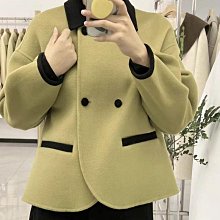 【Theboys】雙面呢大衣新款女裝中長款寬松長毛加厚雙面羊毛大衣女高級感羊毛呢外套氣質顯瘦毛呢大衣 歷史價格詳細信息