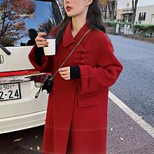 【Theboys】雙面呢大衣新款女裝中長款寬松長毛加厚雙面羊毛大衣女高級感羊毛呢外套氣質顯瘦毛呢大衣 歷史價格詳細信息