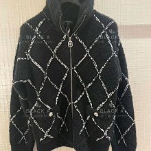 【BLACK A】Chanel 22B 黑色絲絨亮片刺繡羽絨外套 Jennie同款 價格私訊 歷史價格詳細信息