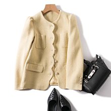 2024春季特賣~T64流星般虛紋羊毛呢短外套 M/38 歷史價格詳細信息