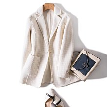 2024春季特賣~T64流星般虛紋羊毛呢短外套 M/38 歷史價格詳細信息