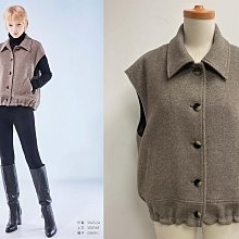 ※funnyy_lee※ KAO MEIFEN 高美芬 2023秋冬 全新 米色/黑色 抓皺袖 排釦風衣外套 M~XL 歷史價格詳細信息