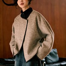 【鈷藍家】羊毛呢子斜背包秋冬厚實溫暖毛波點復古簡約單肩布包 歷史價格詳細信息