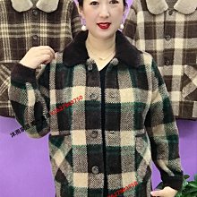 媽媽格子襯衫中老年春秋長袖格子襯衣女中年夏裝大碼外套女裝上衣-格林賣場 歷史價格詳細信息