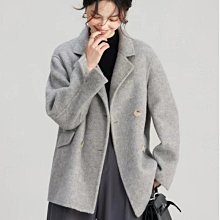雙面羊絨大衣女短款秋冬新款呢子高端韓版西裝加厚毛呢外套潮 歷史價格詳細信息