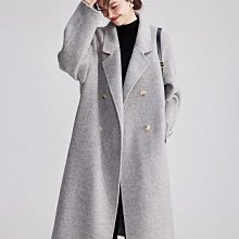系高級感雙面羊絨大衣長款秋冬新款韓寬松呢子大衣毛呢外套女 歷史價格詳細信息