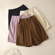棉麻工裝短褲女夏季薄款韓版高腰小個子休閒褲寬鬆顯瘦a字闊腿褲 歷史價格詳細信息