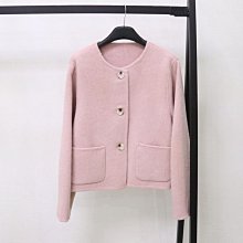 雙面羊毛大衣女新款短款圓領韓系小香風外套小個子氣質毛呢外套厚 歷史價格詳細信息