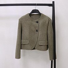雙面呢大衣女秋冬新款小個子駝色系帶落肩袖寬鬆外套女性衣服外套休閒服裝女性服飾．AJ09007~梅梅服飾 歷史價格詳細信息