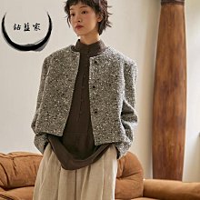 【鈷藍家】羊毛呢子斜背包秋冬厚實溫暖毛波點復古簡約單肩布包 歷史價格詳細信息