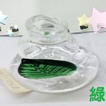 [玻璃國] 手工 玻璃筆墨水筆座 葉子琉璃筆墨水筆座  送禮自用皆宜(1組特價400元) 價格比較,價格查詢,歷史價格詳細信息