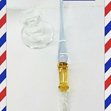 [玻璃國] 手工 玻璃筆墨水筆座 葉子琉璃筆墨水筆座  送禮自用皆宜(1組特價400元) 歷史價格詳細信息