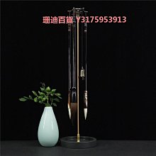 筆架展示架買送筆擱12掛仿古實木毛筆掛架初學者書法文房用品休閒 歷史價格詳細信息
