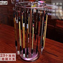 創意毛筆掛筆架文房四寶復古實木紅木毛筆架學生用桌面收納毛筆擱 歷史價格詳細信息