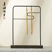 毛筆架 筆掛小黃花梨實木簡約現代學生 文房四寶初學毛筆架筆掛 創意收納可拆卸書法用品擺件 毛筆掛架子 歷史價格詳細信息