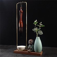筆架展示架木藝術毛筆架筆掛掛毛筆的架子簡約筆掛中式掛架根雕掛 歷史價格詳細信息