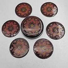 日本香盒，日本文房墨盒，大光寺本堂，佛寺紀念品，七十年代老物，全新全品，帶證書，直徑103，高度31。實。-5729 歷史價格詳細信息