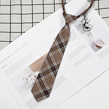 日系格子懶人式拉鏈款領帶jk領花男女百搭時尚學院風制服配飾小物 歷史價格詳細信息