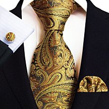永豐直供2023碎花條紋佩斯利文藝風格男士領帶口袋巾袖口三件 歷史價格詳細信息