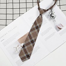 日系格子懶人式拉鏈款領帶jk領花男女百搭時尚學院風制服配飾小物 歷史價格詳細信息