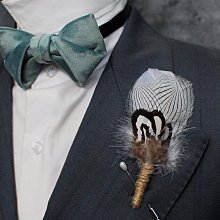 MERLIN手作淡藍美設計經典手打款結婚主持領結煲呔聚會PARTY禮物 歷史價格詳細信息