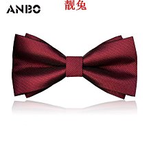領結領結婚禮男勃艮第酒紅新郎結婚伴郎男士口袋巾套裝英倫酒紅蝴蝶結-雙喜生活館 歷史價格詳細信息