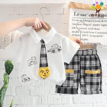 男童新款秋裝襯衫洋氣兒童外套休閑襯衣寶寶男春秋長袖兩件套 歷史價格詳細信息