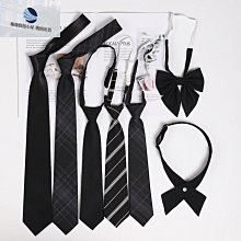 領結日系JK學院風學生領帶襯衫裝飾懶人拉鏈式黑色領帶易拉得免打 歷史價格詳細信息