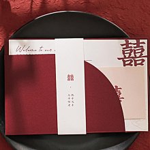 請柬喜帖婚禮訂婚書新款中式高級小眾請帖結婚婚宴邀請函打印 歷史價格詳細信息