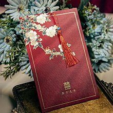 中式邀請函搬家落成新居喬遷之喜喜帖喜請帖Q結婚入伙帖子請柬 歷史價格詳細信息