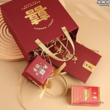 結婚請柬感喜帖婚禮邀請函喜糖盒手提袋三件套裝單頁大氣 歷史價格詳細信息