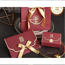 結婚喜糖盒中式喜糖包裝禮盒批發訂婚糖果袋ins風婚禮伴手禮盒子 歷史價格詳細信息