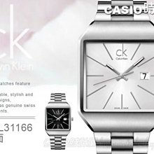 CASIO時計屋_Calvin Klein_CK手錶_K3L31166_方形時尚儉約男錶_全新有保固_附發票~ 價格比較,價格查詢,歷史價格詳細信息