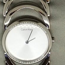 CK Calvin Klein凱文克萊K2Y231C3(小)摩登時尚 灰黑面銀框黑皮帶 獨立小秒針 女錶【錶飾精品】 歷史價格詳細信息