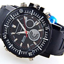 (六四三精品)超大錶徑4.5公分.超激突面玻璃.三眼六針功能.自動上鍊機械錶....金色黑面 歷史價格詳細信息