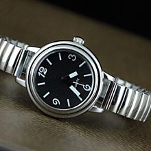 艾曼達精品~22mm皮底皮面 bund watch strap hamilton飛行軍錶風格黑色壓鱷魚皮紋錶帶 歷史價格詳細信息