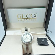 GUCCI 古馳. 特殊時尚款白鋼大錶徑/ 機械自動 如新品 已預定 * 歷史價格詳細信息