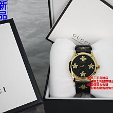 GUCCI YA1264045 古馳 手錶 36mm 黑色面盤 黑色皮錶帶 男錶 女錶 歷史價格詳細信息