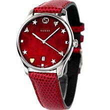 GUCCI YA1264045 古馳 手錶 36mm 黑色面盤 黑色皮錶帶 男錶 女錶 歷史價格詳細信息