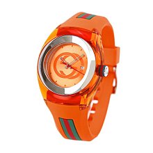 Gucci古馳手錶男錶 Interlocking G系列雙G紅綠條紋男士手錶直徑42mm 歷史價格詳細信息