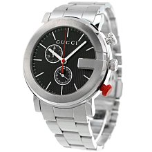 GUCCI YA101331古馳 手錶 44mm 黑色面盤 黑色不鏽鋼錶帶 男錶 女錶 歷史價格詳細信息